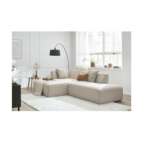 Colțar modular bej (cu colț pe partea stângă/în formă de ”L”) Megeve – Bobochic Paris-image-3