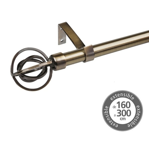 Galerie de perdea 160-300 cm extensibilă din metal – Casa Selección-image-1