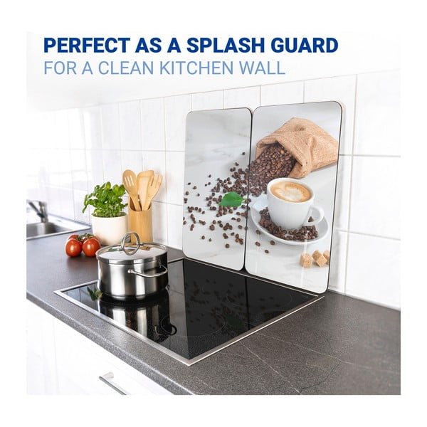 Protecții de aragaz 2 buc. din sticlă temperată 52x30 cm Café Aromatica – Maximex-image-4