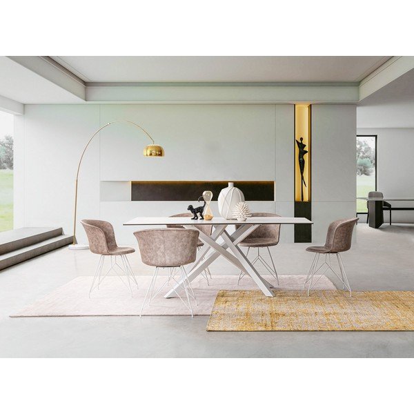 Covor galben muștar țesut manual din chenille 155x230 cm Yuno – Bizzotto-image-2