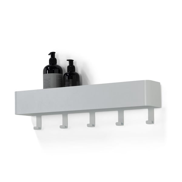 Raft pentru baie alb de montat pe perete din oțel Multi – Spinder Design-image-2