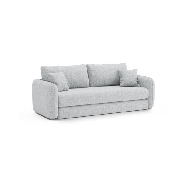 Canapea gri deschis extensibilă 225 cm – Micadoni -image-3