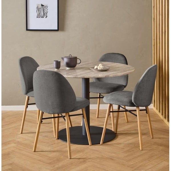 Scaun de dining gri Sophia – Actona-image-1