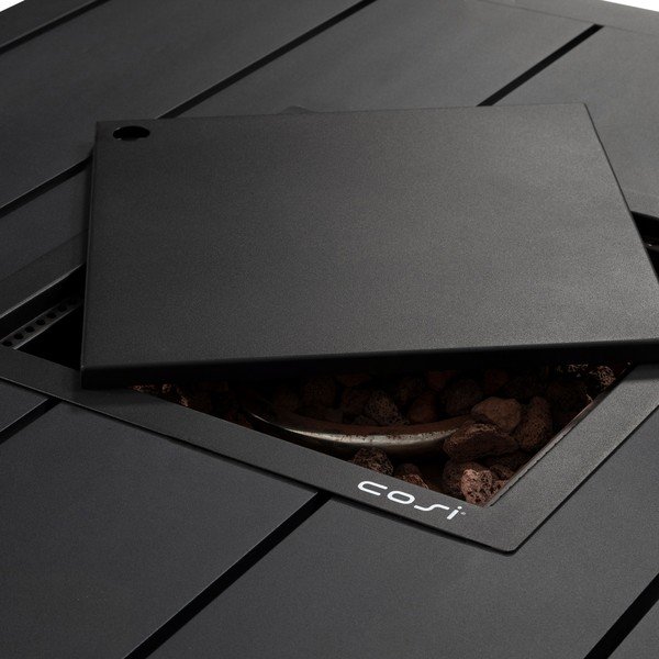 Protecție din sticlă pentru vatră de foc/șemineu COSI Cosi, 45 x 45 cm-image-1