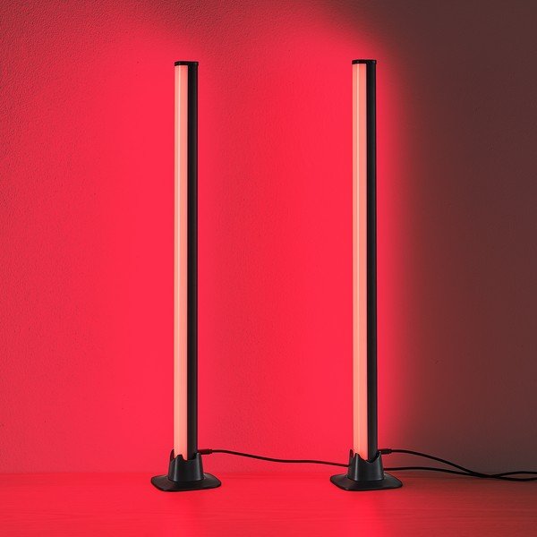 Veioză neagră LED din metal (înălțime 55 cm) Boy – Reality-image-3