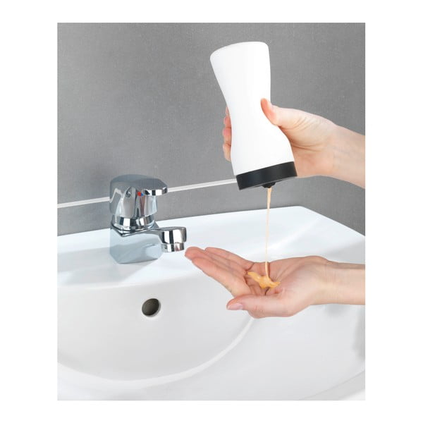 Dozator pentru detergenți Wenko Squeeze, 250 ml, alb-image-1