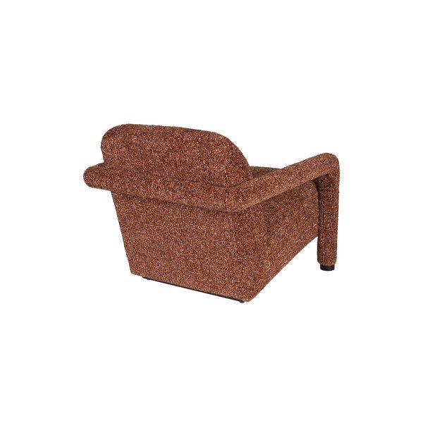 Fotoliu roșu cu tapițerie din chenille Kent – Dutchbone-image-4