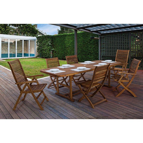 Scaun de grădină în culoare naturală din lemn masiv Noemi – Bizzotto-image-4