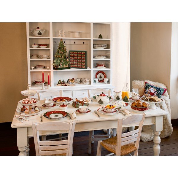 Bol din porțelan cu model de Crăciun Toy's Delight Villeroy&Boch, ø 14,8 cm, alb - roșu-image-3