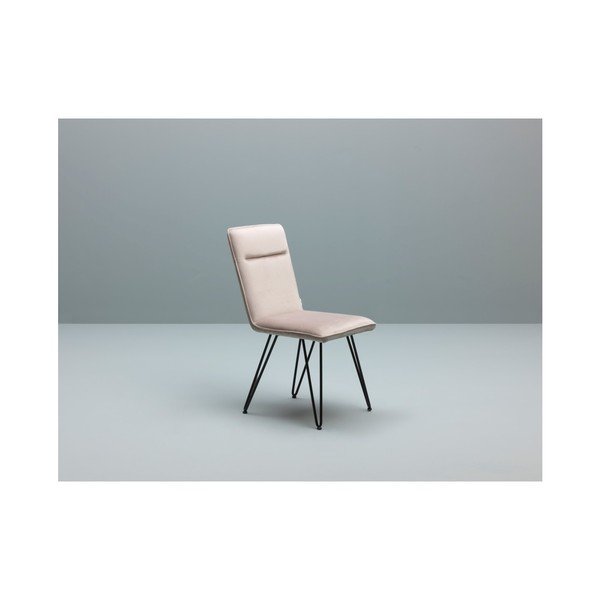 Set 4 scaune Design Twist Elice, gri cu picioare negre-image-1