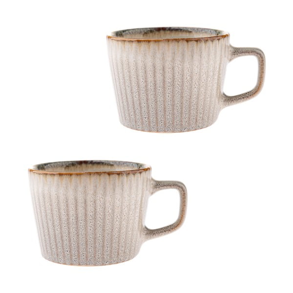 Căni crem 2 buc. pentru cappuccino din gresie 190 ml Tone – Dakls