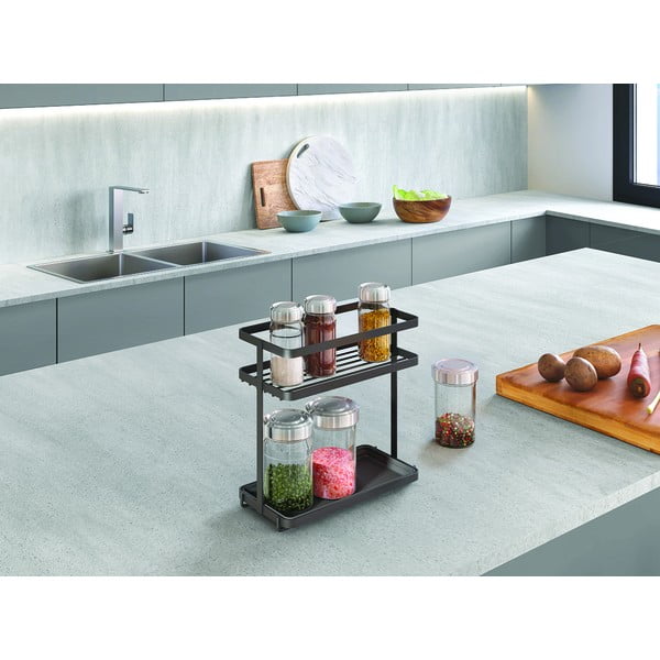 Organizator pentru mirodenii din oțel inoxidabil Tokyo Lava – Metaltex-image-1