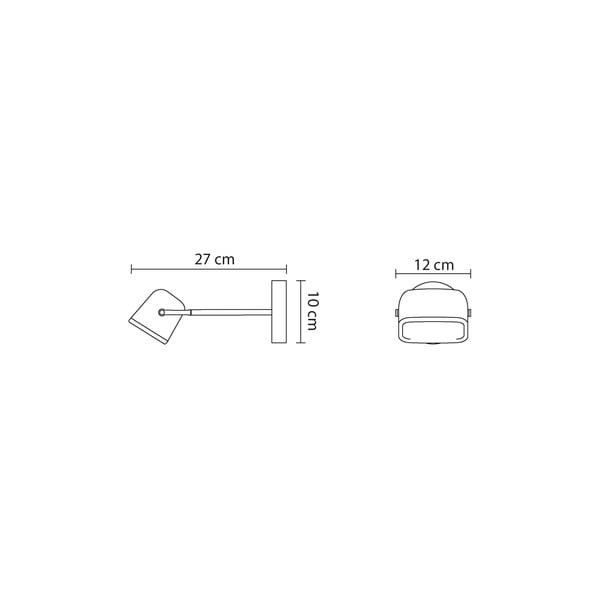 Aplică perete SwabDesign Mob, neagră-image-2