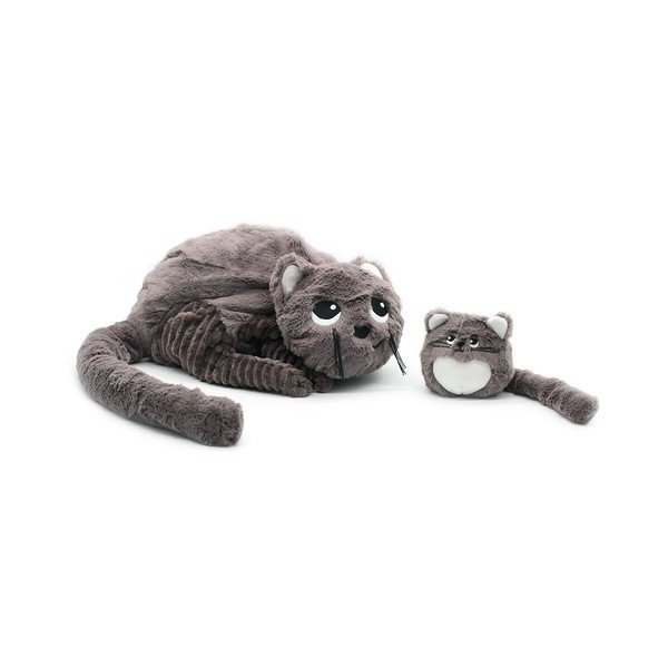 Jucării de pluș 2 buc. Ptipotos Miaou – Les Deglingos
