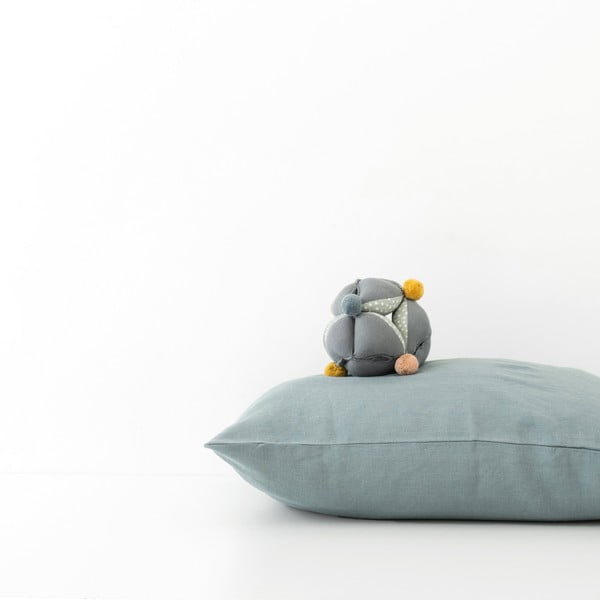 Față de pernă din in pentru copii Linen Tales Nature, 40 x 60 cm, albastru-image-2
