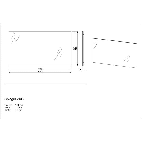 Oglindă de perete 115x63 cm Ceduna – Germania-image-4