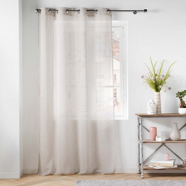 Perdea fildeș din voal 140x240 cm Carlin – douceur d'intérieur-image-2