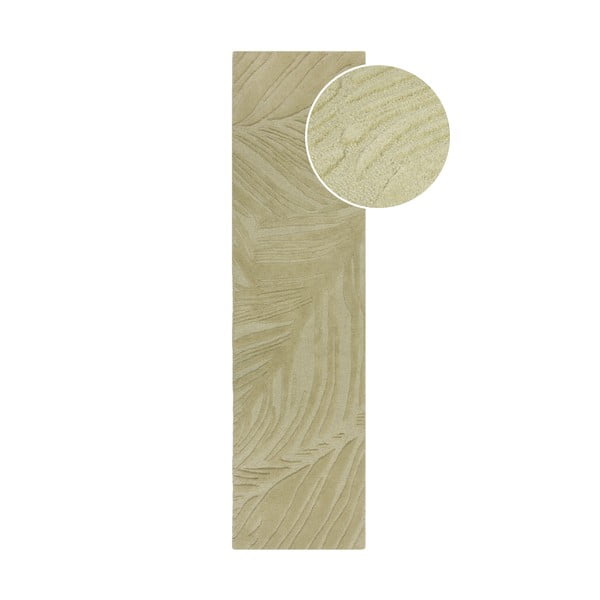 Covor vertip traversă din lână 60x230 cm Lino Leaf – Flair Rugs