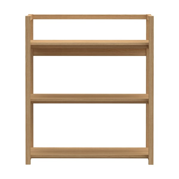 Bibliotecă în culoare naturală cu aspect de lemn de stejar 80x93x40 cm Ludza – Actona