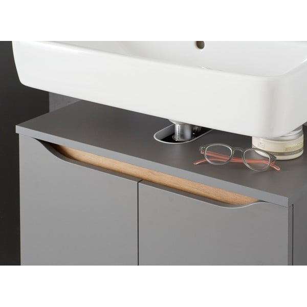 Dulap gri sub chiuvetă  60x53 cm Set 357 - Pelipal-image-1