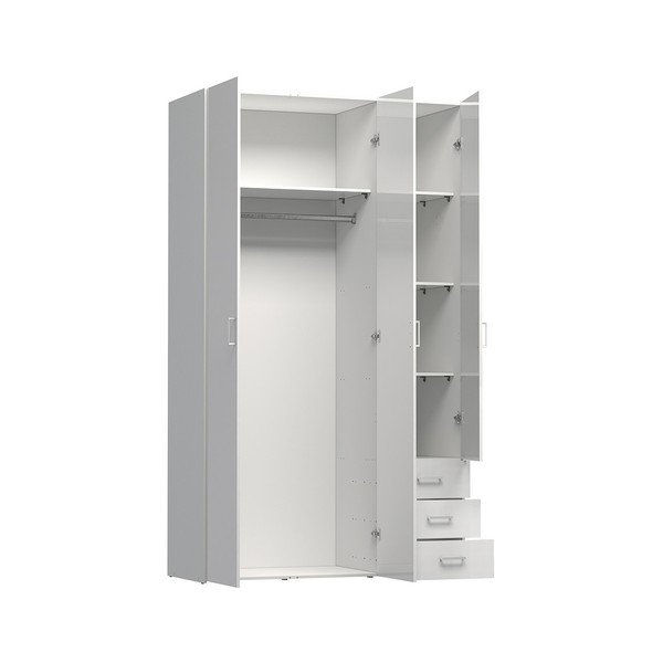 Dulap Evegreen House Spark, înălțime 200,4 cm, alb-image-1