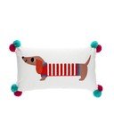 Pernă pentru copii din amestec de bumbac 50x33 cm Sausage Dog – Rex London