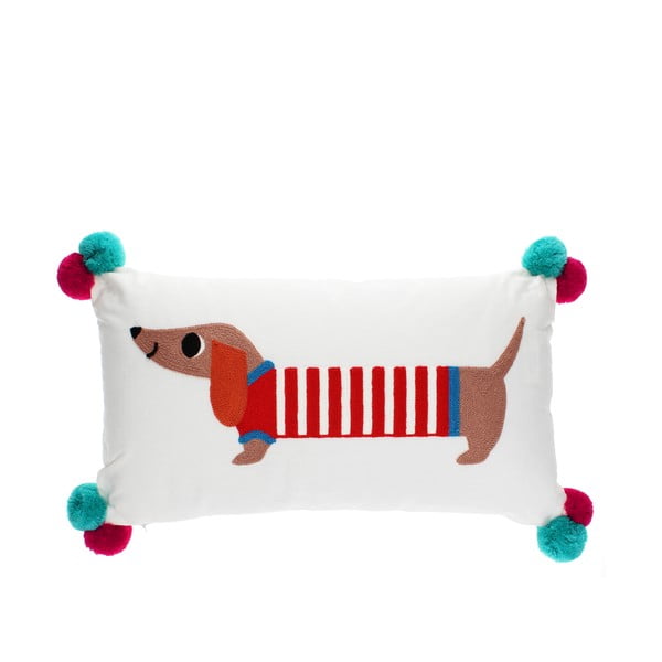 Pernă pentru copii din amestec de bumbac 50x33 cm Sausage Dog – Rex London