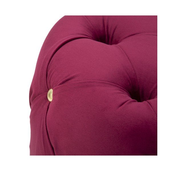Taburet Mauro Ferretti Glam, ø 45 cm, roșu - vișiniu-image-2