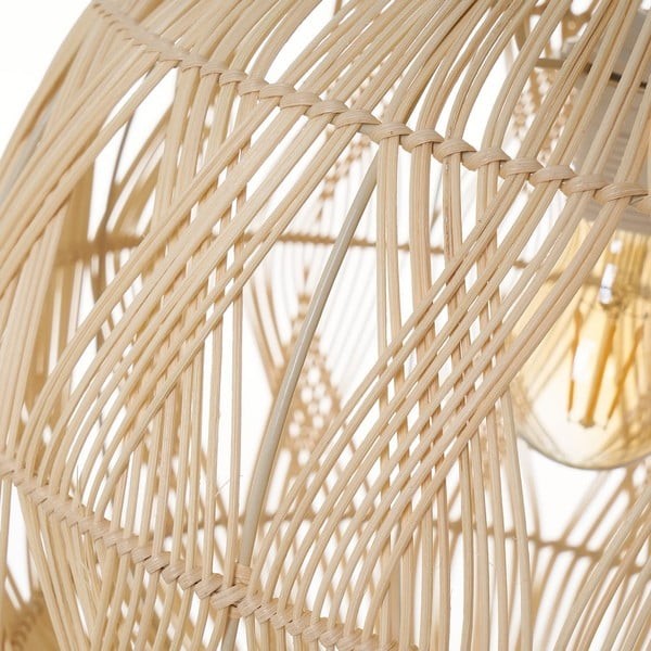 Lustră cu abajur din ratan ø 37 cm Natural Way – Casa Selección-image-2