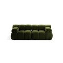 Canapea modulară verde cu tapițerie din țesătură bouclé 188 cm Bellis – Micadoni Home