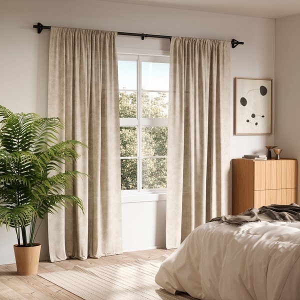 Galerie de perdea negru-mat extensibilă din oțel 107 - 305 cm Trinity – Umbra-image-3