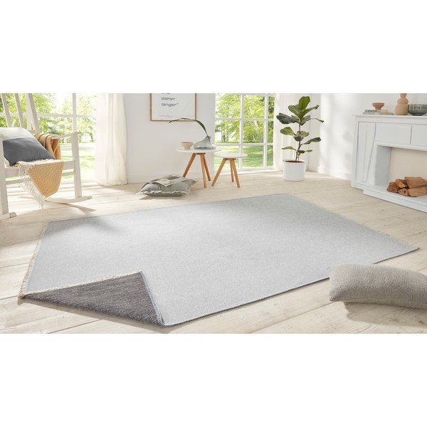 Covor tip traversă cu 2 fețe Hanse Home Duo, 80x300 cm, gri-image-1