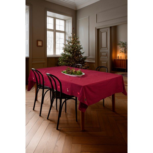Față de masă din amestec de bumbac 150x270 cm  cu model de Crăciun Christmas Fable – JUNA-image-1