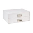 Organizator cu 2 sertare pentru documente Bigso Box of Sweden Birger, 33 x 22,5 cm, alb