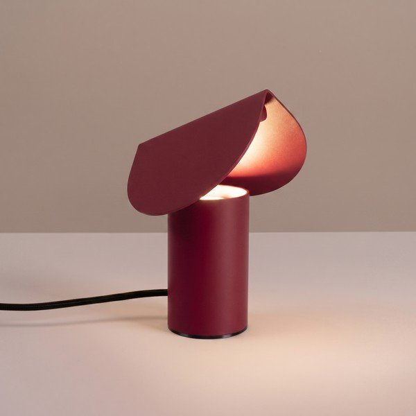 Veioză burgundy LED din aluminiu (înălțime 15 cm) BISCUIT – Thoro-image-2