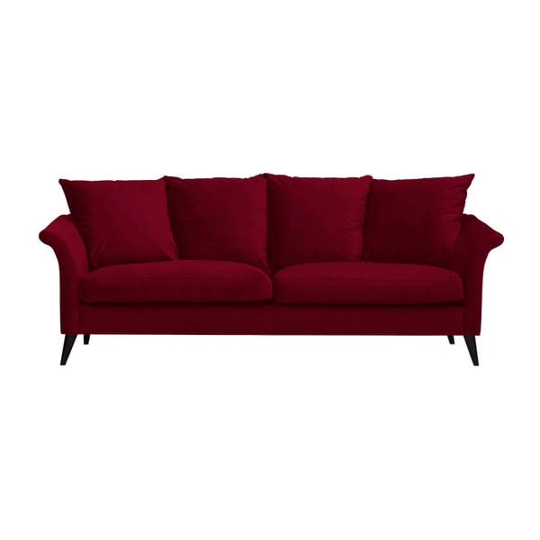 Canapea cu 3 locuri The Classic Living Chloe, roșu