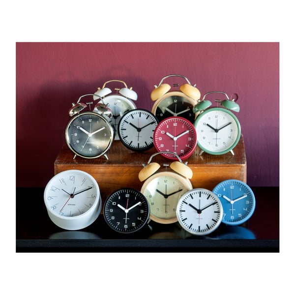 Ceas alarmă cu aspect de lemn Karlsson Classic Bell, ⌀ 10 cm-image-2