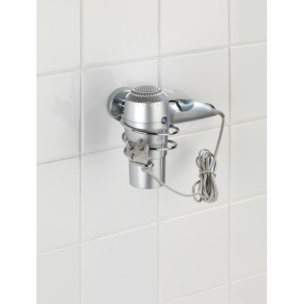 Suport pentru uscătorul de păr Wenko Capri cu sistem de prindere Vacuum-Loc, până la 33 kg-image-1