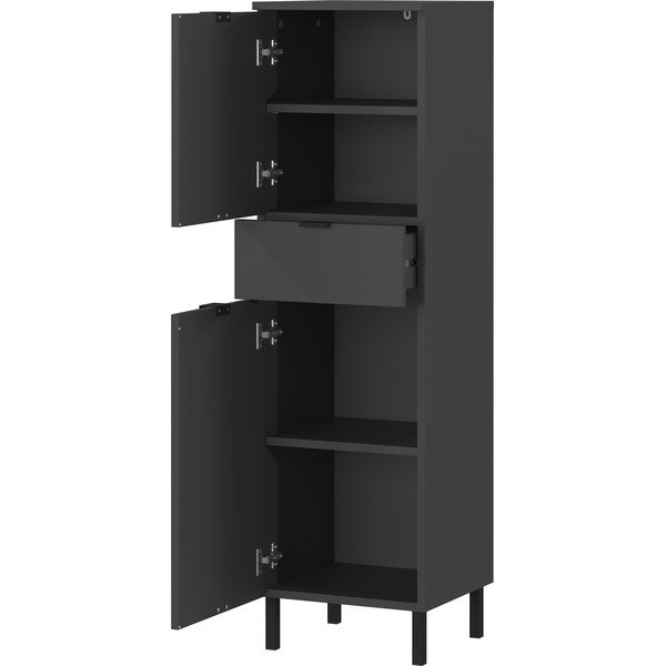 Dulap de baie gri antracit înalt 34x120 cm Arcena – Germania-image-3