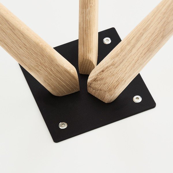 Măsuță auxiliară din lemn Furnhouse Life, Ø 40 cm, alb-image-1