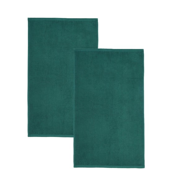 Prosoape verde-închis 2 buc. din bumbac cu uscare rapidă, din frotir 90x140 cm Quick Dry – Catherine Lansfield
