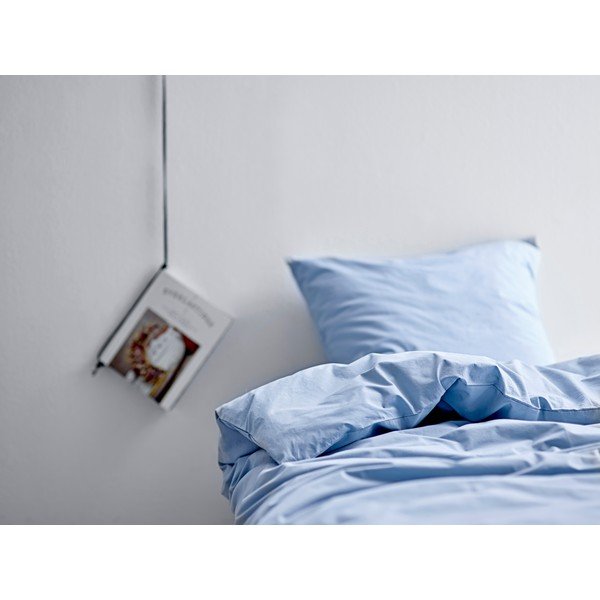 Lenjerie de pat albastră din bumbac percal pentru pat dublu/extinsă 200x220 cm Crisp – Södahl-image-1