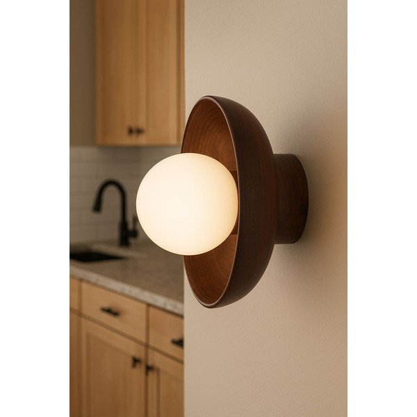 Aplică de perete maro ø 24 cm Elsa – Opviq lights-image-2