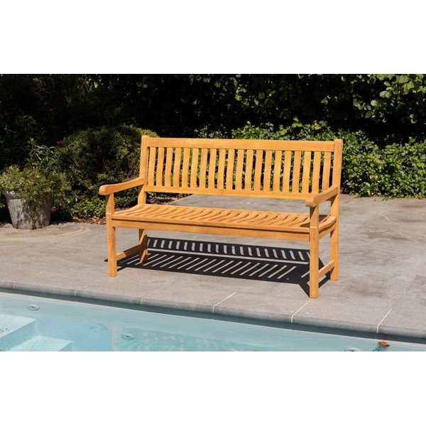 Bancă din lemn de tec pentru grădină Exotan Comfort-image-1