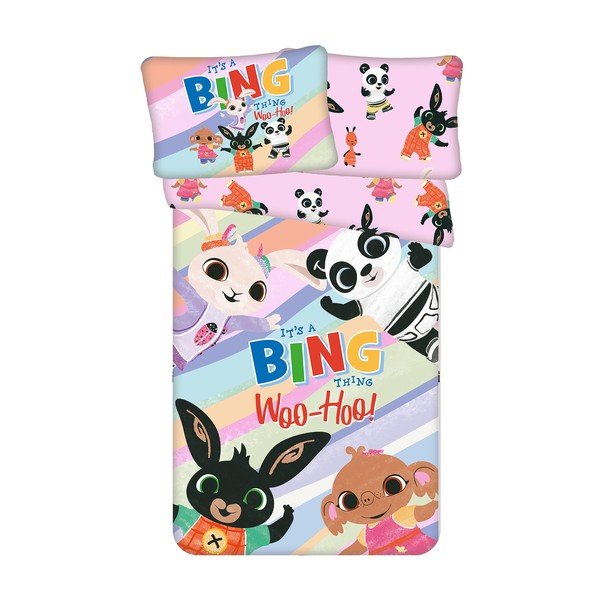 Lenjerie de pat pentru copii din bumbac pentru pătuț 100x135 cm Bing "It's a thing" – Jerry Fabrics