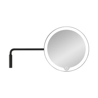 Oglindă de perete cu iluminare din spate cu LED Blomus Modo, negru