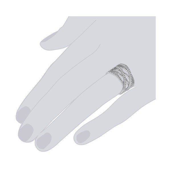 Inel Runaway Criss, 54, argintiu-image-2