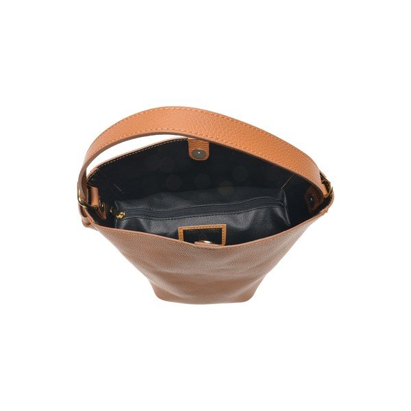 Geantă de mână tote din piele Luisa Vannini, maro-image-2