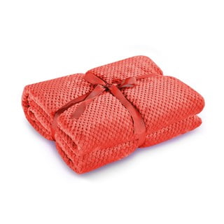 Pătură din microfibră DecoKing Henry, 170 x 210 cm, roșu
