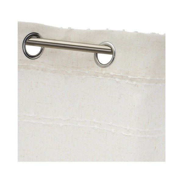 Draperie albă-bej din amestec de in 140x260 cm Nodes – Casa Selección-image-3